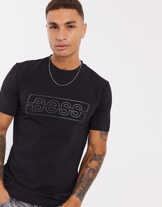 Футболка с логотипом BOSS Athleisure-Черный