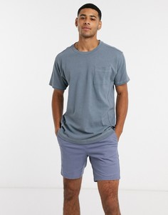 Синяя футболка с карманом Jack & Jones-Синий
