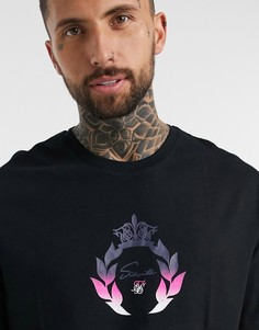 Черная футболка SikSilk-Черный