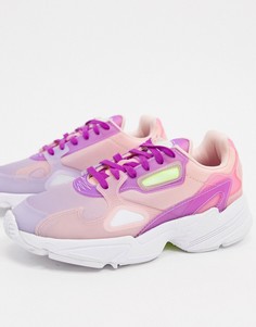 Розовые/фиолетовые кроссовки adidas Originals Falcon-Белый