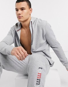 Худи серого цвета с логотипом Tommy Hilfiger-Серый