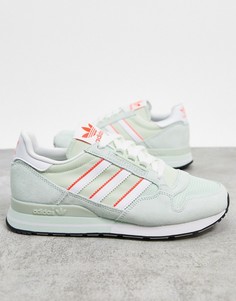 Кроссовки мятного/белого цвета adidas Originals ZX 500-Белый