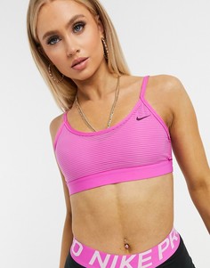 Розовый спортивный бюстгальтер Nike Training