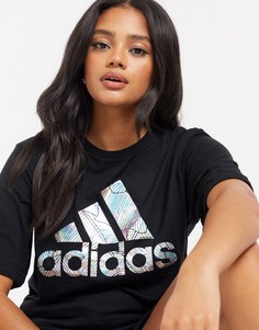 Черная футболка adidas Badge of Sport-Черный