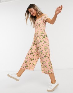 Розовый комбинезон со сборками Miss Selfridge
