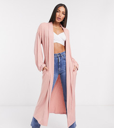 Розовый кардиган эксклюзивно для ASOS DESIGN Tall-Серый