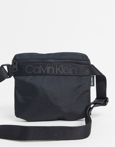 Черная маленькая сумка через плечо Calvin Klein-Черный