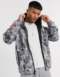 Черная двусторонняя куртка Bershka-Черный
