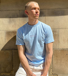 Синяя футболка с вышивкой Parlez эксклюзивно для ASOS-Синий