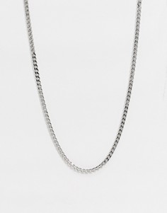 Серебристая цепочка из нержавеющей стали Icon Brand-Серебряный