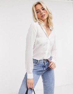 Кремовая блузка с длинными рукавами Brave Soul-Кремовый