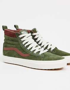 Зеленые кеды Vans UA SK8-Hi MTE-Зеленый