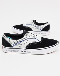 Черно-белые кеды Vans UA Paris ComfyCush Era-Черный