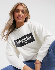 Белый свитшот в стиле ретро 80-х Wrangler