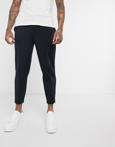 Темно-синие суженные книзу строгие джоггеры ASOS DESIGN-Темно-синий