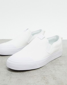 Белые кроссовки-слипоны adidas Originals-Белый