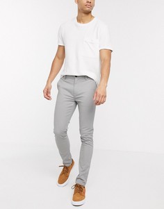 Серые чиносы скинни Topman-Серый