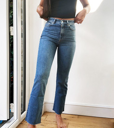 Расклешенные джинсы до щиколотки с завышеной талией ASOS DESIGN Tall-Синий