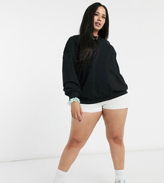 Черный свитшот oversized из органического хлопка ASOS DESIGN Curve