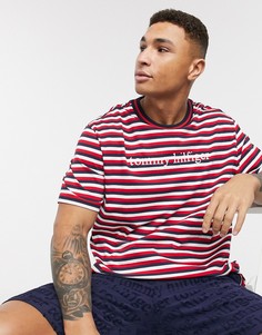 Футболка для дома в красную полоску Tommy Hilfiger-Красный