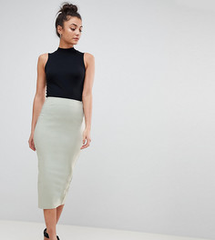 Юбка-карандаш с завышенной талией ASOS DESIGN Tall-Зеленый