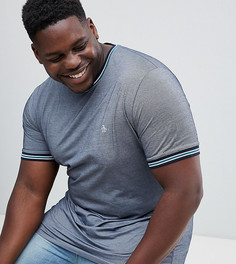 Темно-синяя футболка с логотипом Original Penguin Big & Tall-Темно-синий