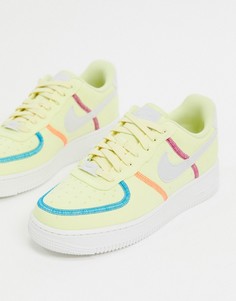 Желтые кроссовки Nike Air Force 1 07-Белый