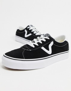 Черные замшевые кроссовки Vans UA Sport-Черный