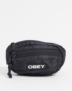 Черная сумка на пояс Obey-Черный