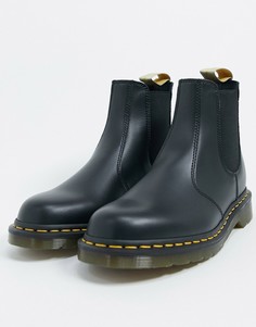 Черные ботинки челси из искусственной кожи Dr Martens-Черный