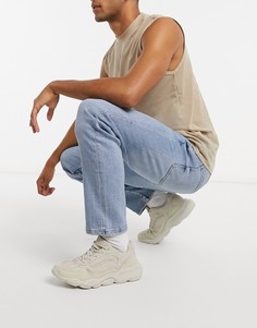Синие узкие джинсы Bershka-Синий