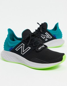 Черно-бирюзовые кроссовки New Balance Running Roav-Черный