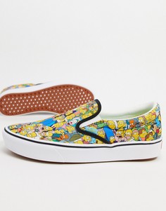 Кеды-слипоны с принтом Vans X The Simpsons-Мульти