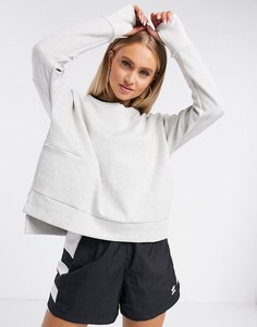 Серый свитшот adidas Versatility