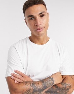 Белая узкая футболка Topman-Белый