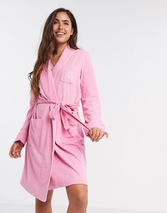 Розовый халат с воротником Ralph Lauren
