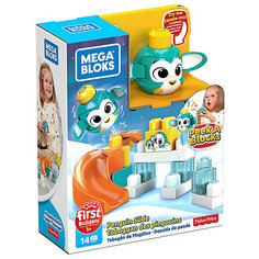 Конструктор Mega Bloks First Builders "Горки" Пингвин, 14 деталей Mattel