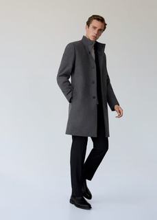Пальто с шерстью Tailored - Funnel Mango