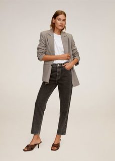 Структурированный пиджак в клетку - Charlott Mango