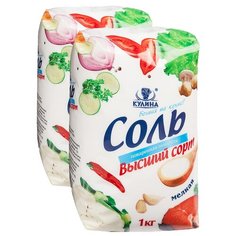 Кулина Соль поваренная, высший сорт, 2 шт, 1000 г