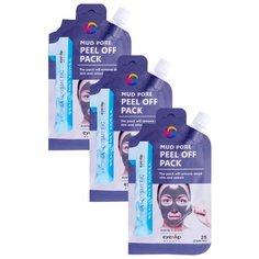 Eyenlip Очищающая маска-плёнка Mud Pore Peel off Pack, 25 г, 3 шт.