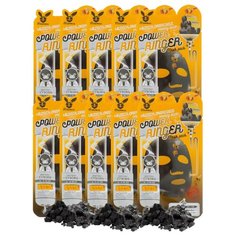 Elizavecca Тканевая маска с древесным углем и медом Black Charcoal Honey Deep Power Ringer Mask, 23 мл, 10 шт.
