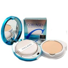 Enough пудра компактная с коллагеном увлажняющая Collagen Premium Hydro Two Way Cake SPF50+/PA++ №21 Beige