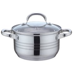 Кастрюля Bekker De Luxe BK-1748 3,6 л, серебристый