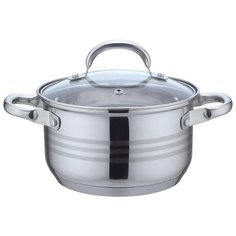 Кастрюля Bekker De Luxe BK-1747 2,7 л, серебристый