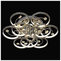 Люстра светодиодная Максисвет 1-1708-9-CR Y LED, LED, 90 Вт