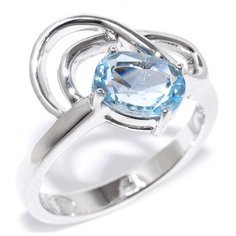 Silver WINGS Кольцо с топазами из серебра 21gre1863-69-73, размер 17