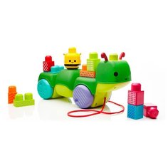 Каталка-игрушка Mega Bloks Гусеница First Builders Moven Groove (CNG22) со звуковыми эффектами зеленый