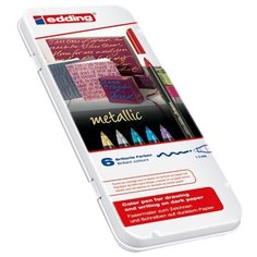 Edding Набор фломастеров Metallic, 6 шт. (1200/6)