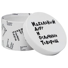 Коробка подарочная Мишель Фокс Идиот 15 х 15 х 10 см белый